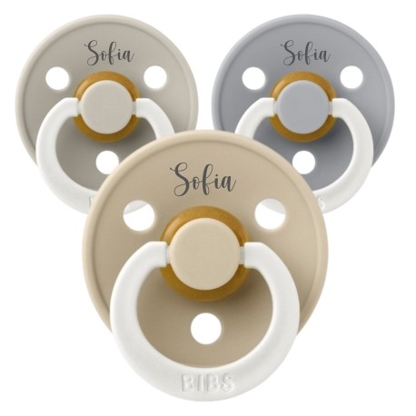 Bibs Colour Night Str - Mdr Rund Latex Sutter Med Navn