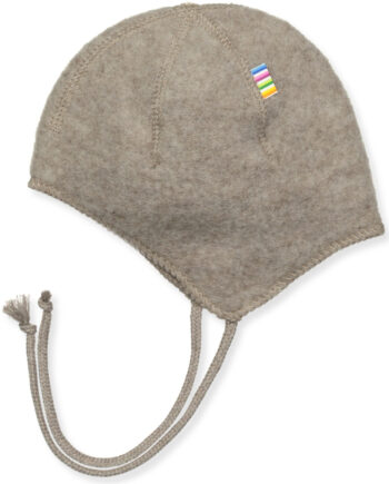 Beige Uld Fleece Babyhue   -  Mdr