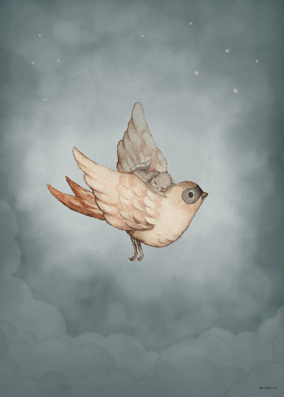 Dear Sparrow Plakat 50x70 Cm Mrs  Mighetto