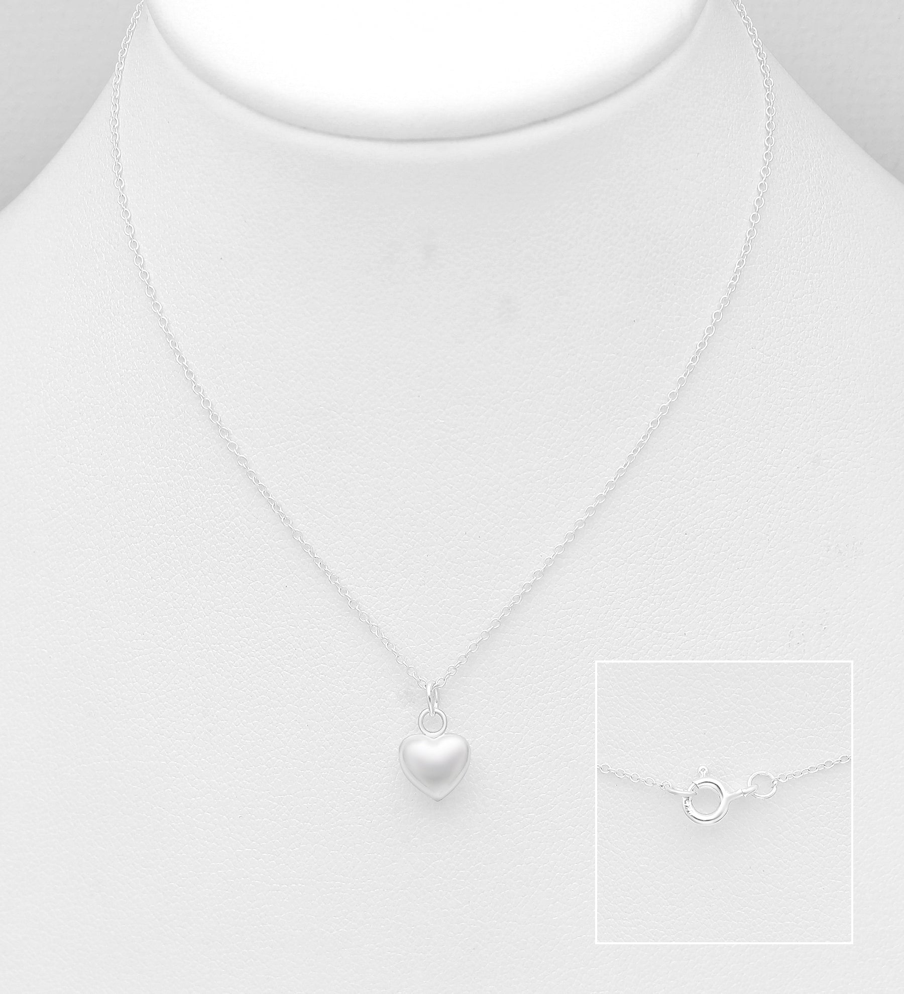 Halskæde Med Buttet Hjerte