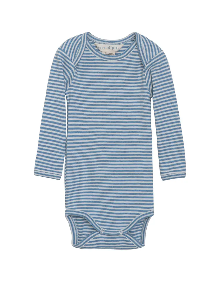 Baby Stribet Body Azurstripe 68