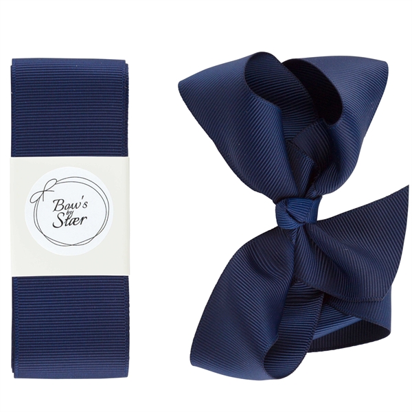 Bows By Stær Dåbsbånd Navy Med Sløjfe