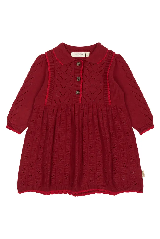 Daimi Strik Kjole Biking Red 110