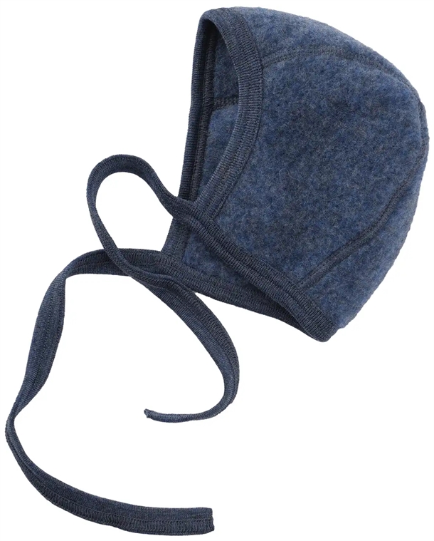 Engel Hue Uld Baby Bonnet Blue Melange