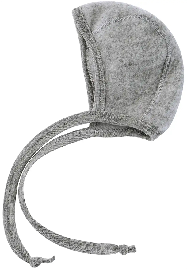 Engel Hue Uld Baby Bonnet Light Grey Melange