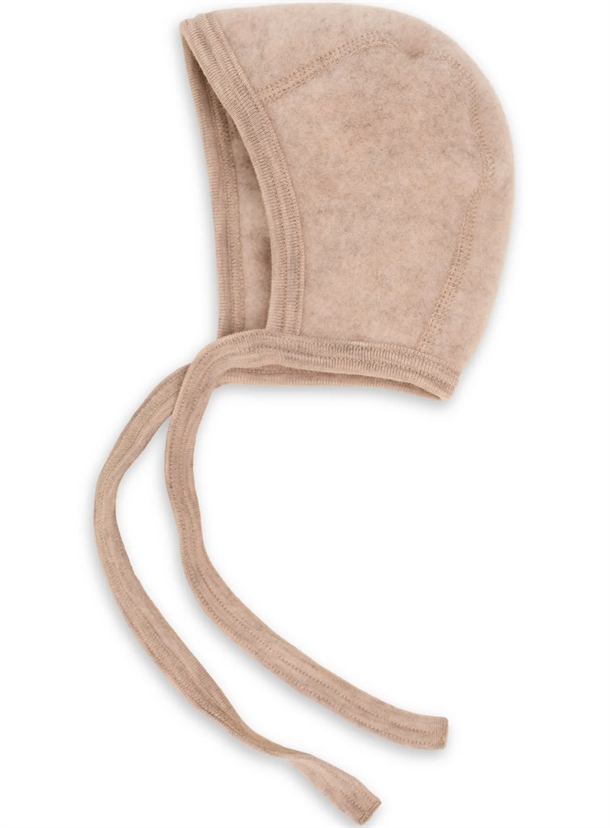 Engel Hue Uld Baby Bonnet Sand Melange