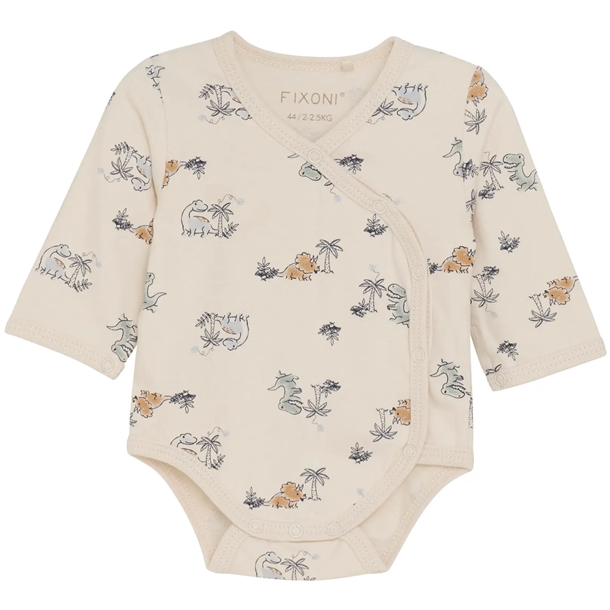 Fixoni Body Til Præmatur Slå-om Zen Blue Dino Print
