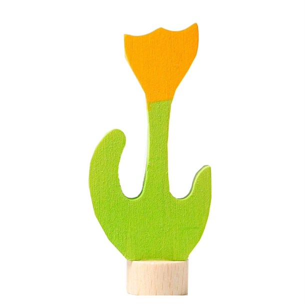 Grimm   Dekorativ Figur Gul Tulipan