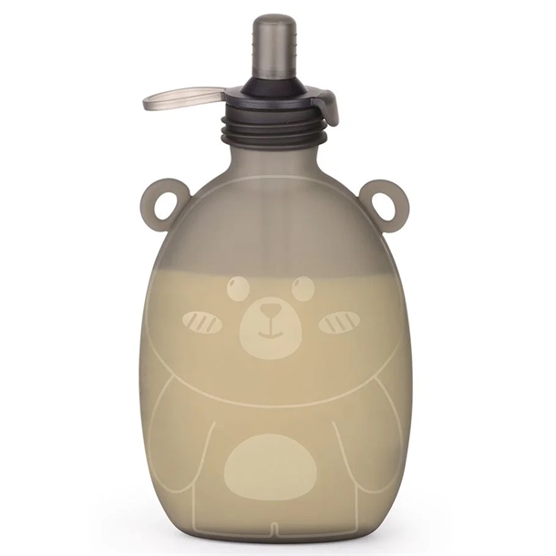 Haakaa Silikone Smoothie Pose Happii Bear   Stk   260ml