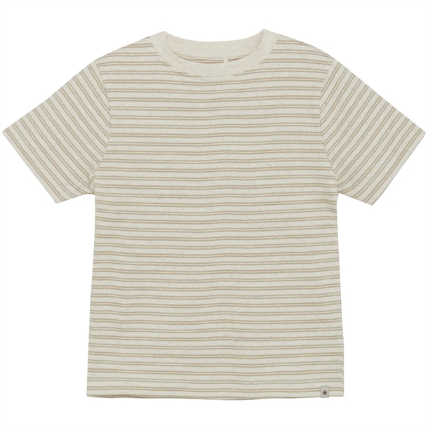 Huttelihut  -shirt Ss Melange Rib Irish Cream