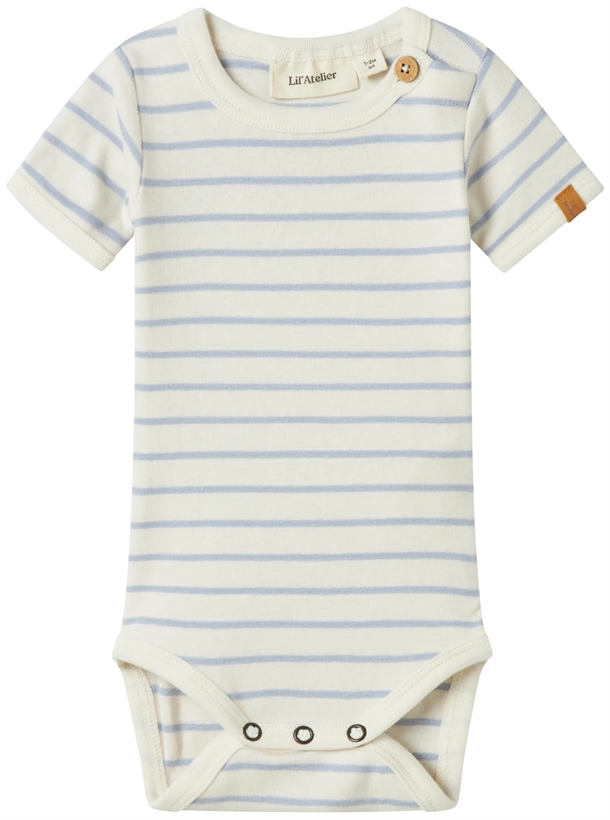 Lil Atelier Body Kortærmet Nbmgeo Zen Blue Striber