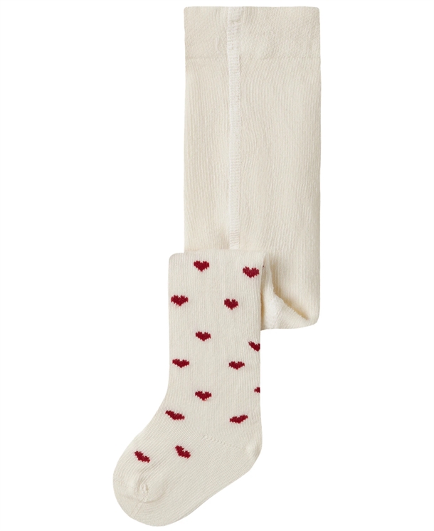 Lil Atelier Strømpebukser Nbfreba Turtledove Red Hearts