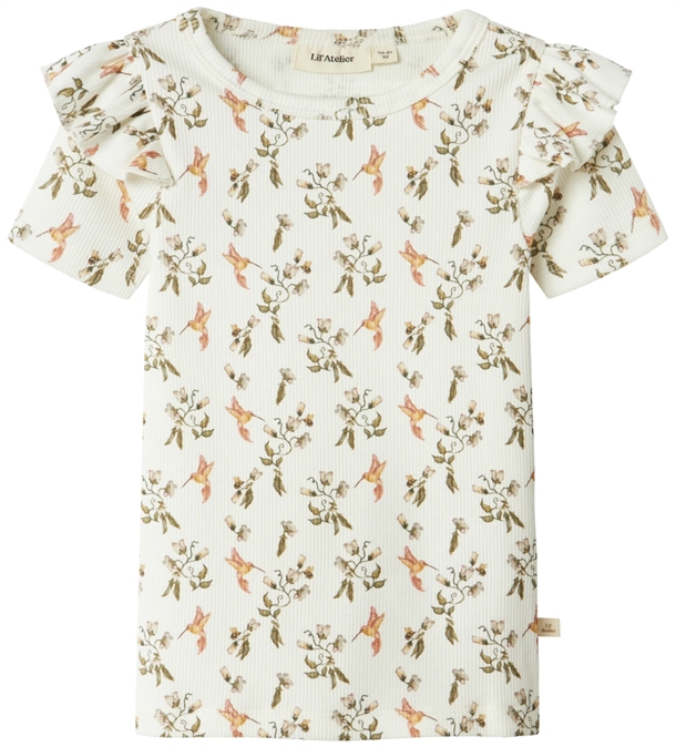 Lil Atelier  -shirt Nbfflavo Coconut Milk Humming Bird