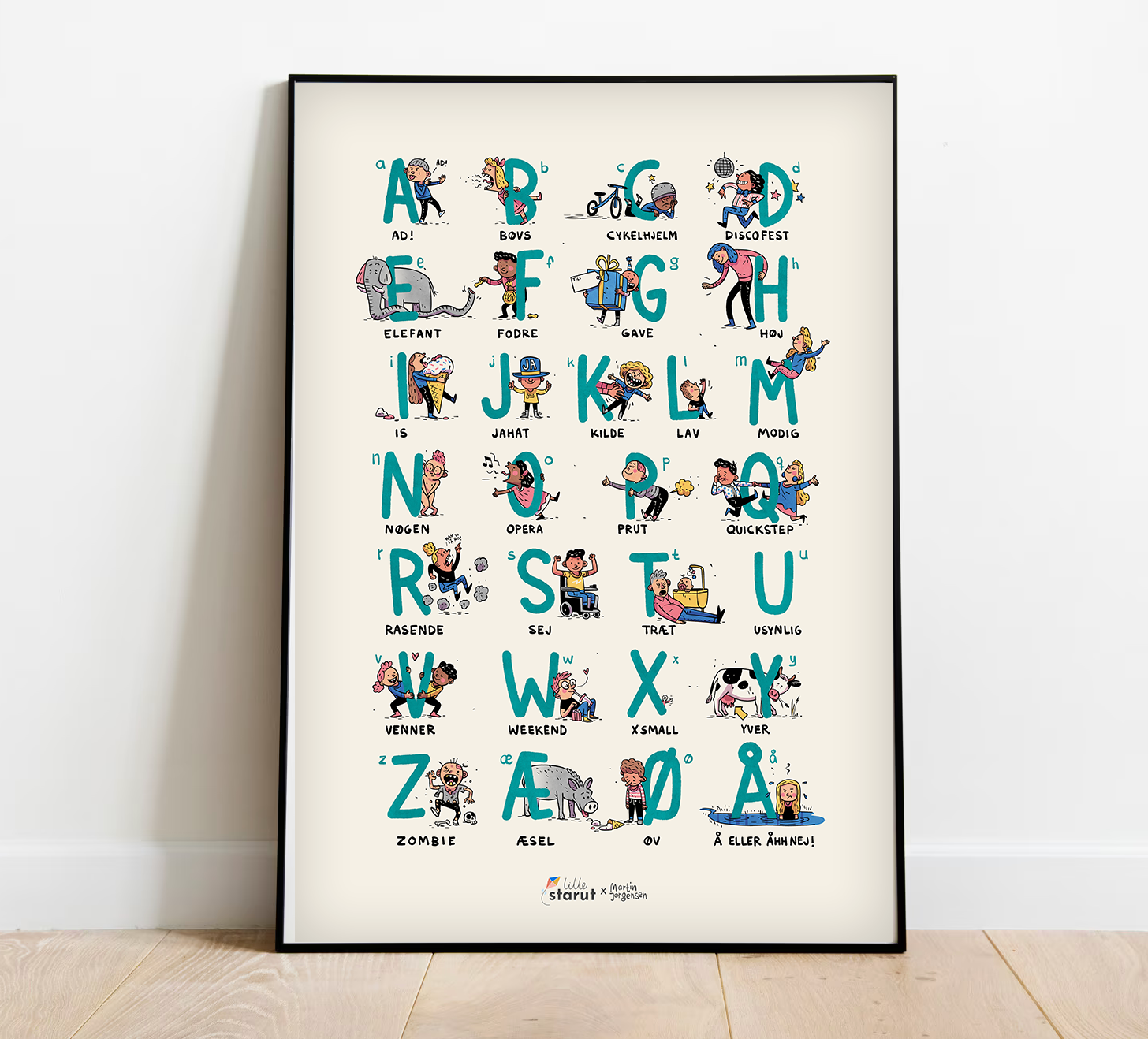 Lille Starut Abc Plakat 50x70 Cm