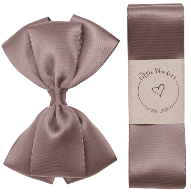Little Wonders Dåbsbånd August Silke Satin Chokolade