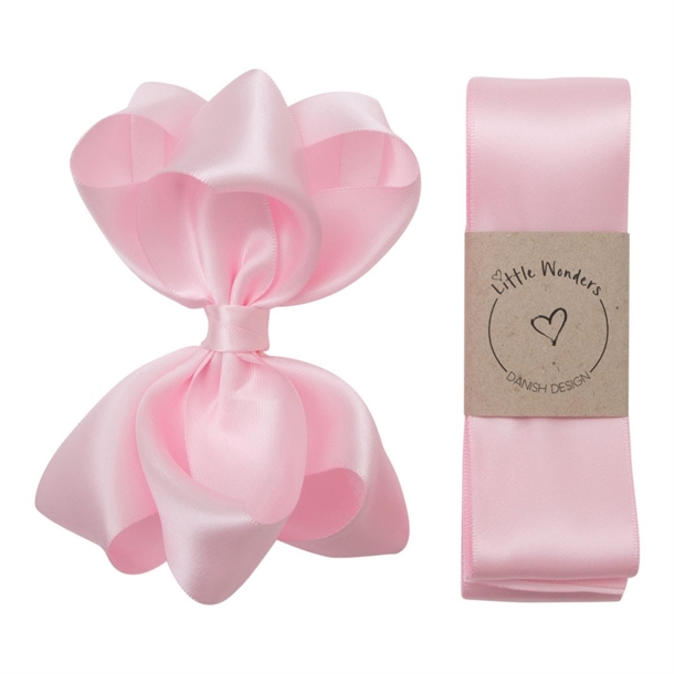 Little Wonders Dåbsbånd Bellis Silke Satin Powder Pink