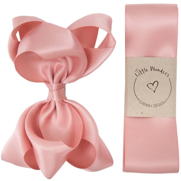 Little Wonders Dåbsbånd Bellis Silke Satin Tea Rose