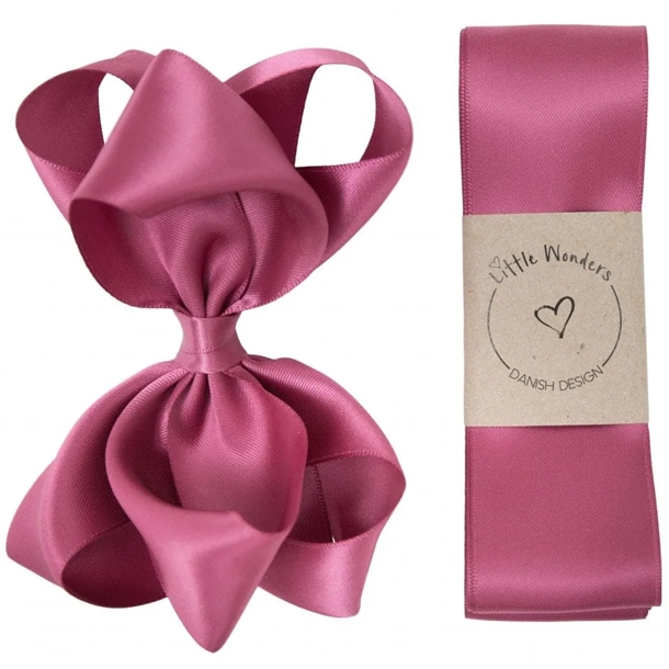 Little Wonders Dåbsbånd Bellis Silke Satin Victorian Rose