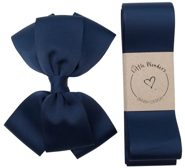 Little Wonders Dåbsbånd Konrad Grosgrain Navy Blå