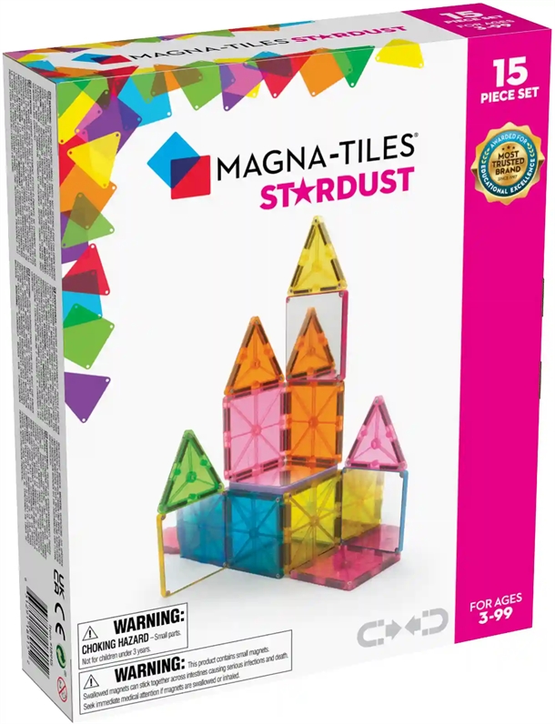 Magna-tiles Stardust 15 Stk     Stjernestøv