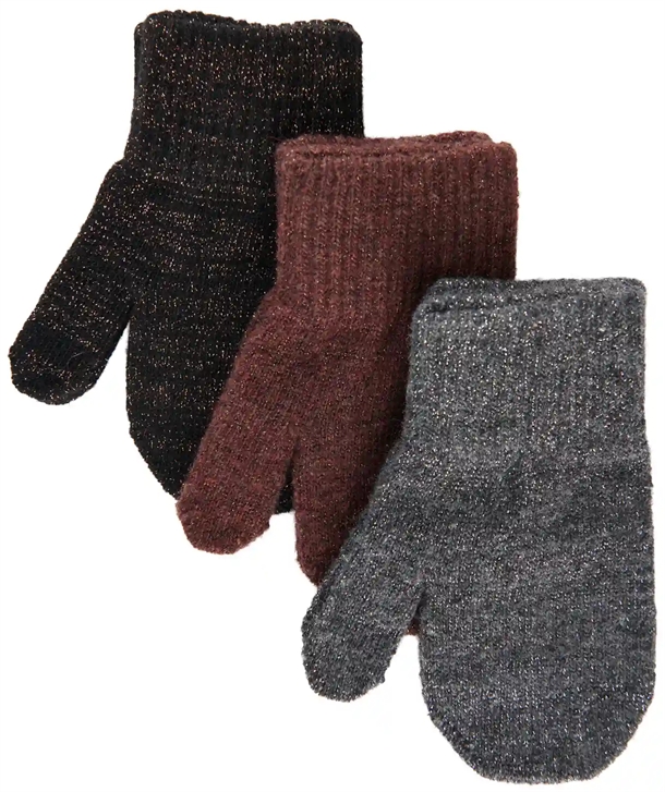 Mikk-line Luffer  -pak Dark Mink Black Antrazite    Glitter