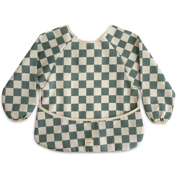 Mushie Hagesmæk Med ærmer Olive Check