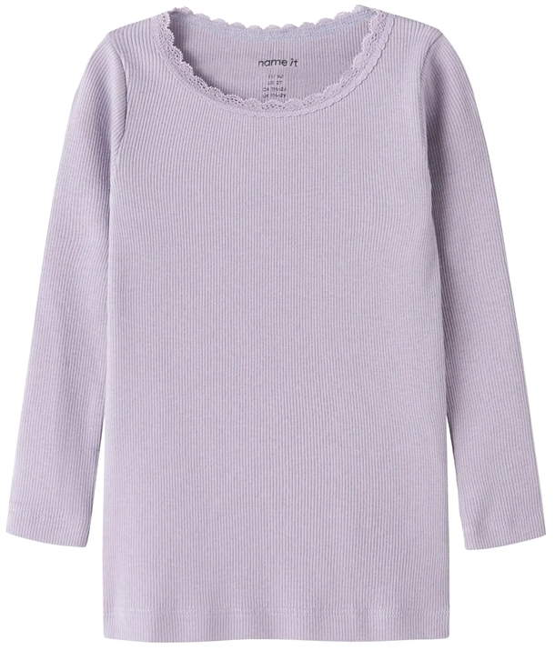 Name It Bluse Kab Lavender Gray