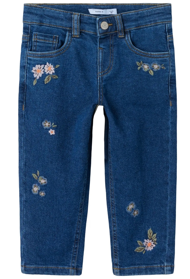 Name It Jeans Bella Dark Blue Denim Flower