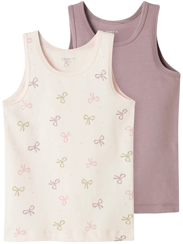 Name It Undertrøje  -pak Nmftank Top Barely Pink Bow