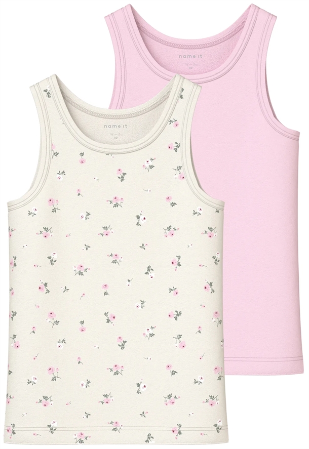 Name It Undertrøje  -pak Nmftank Top Jet Stream Flower Ballerina