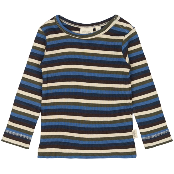 Petit Piao Bluse Striber True Navy Multistripe