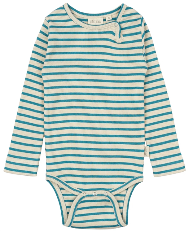 Petit Piao Body Striber Turquise Dark Off White