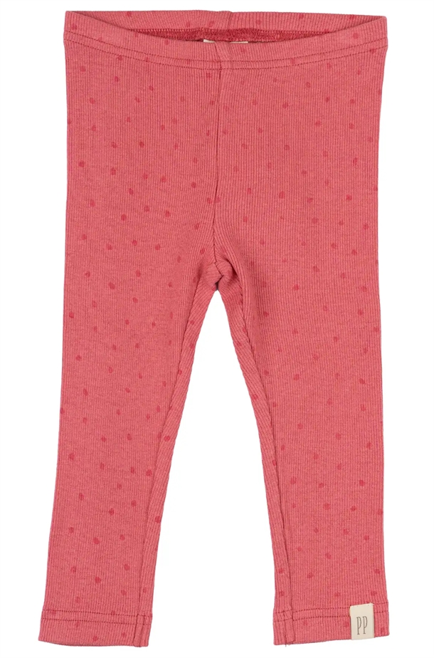 Petit Piao Leggings Modal Dot Light Berry