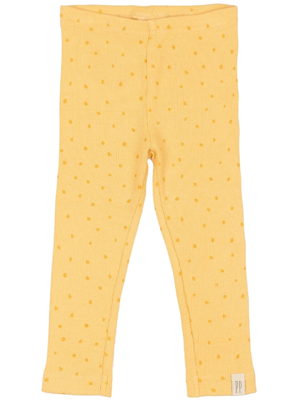 Petit Piao Leggings Modal Dot Yellow Sun