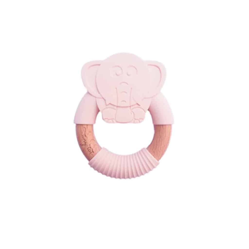 Tiny Tot Bidering Elefant Støvet Rosa