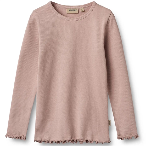 Wheat Bluse Ida Rib Rose Powder