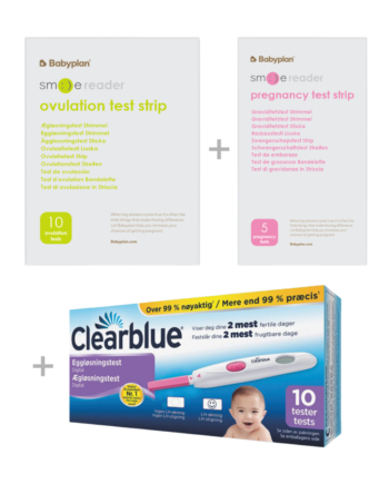 Pakke Med Clearblue ægløsningstest   Ny Smile Reader