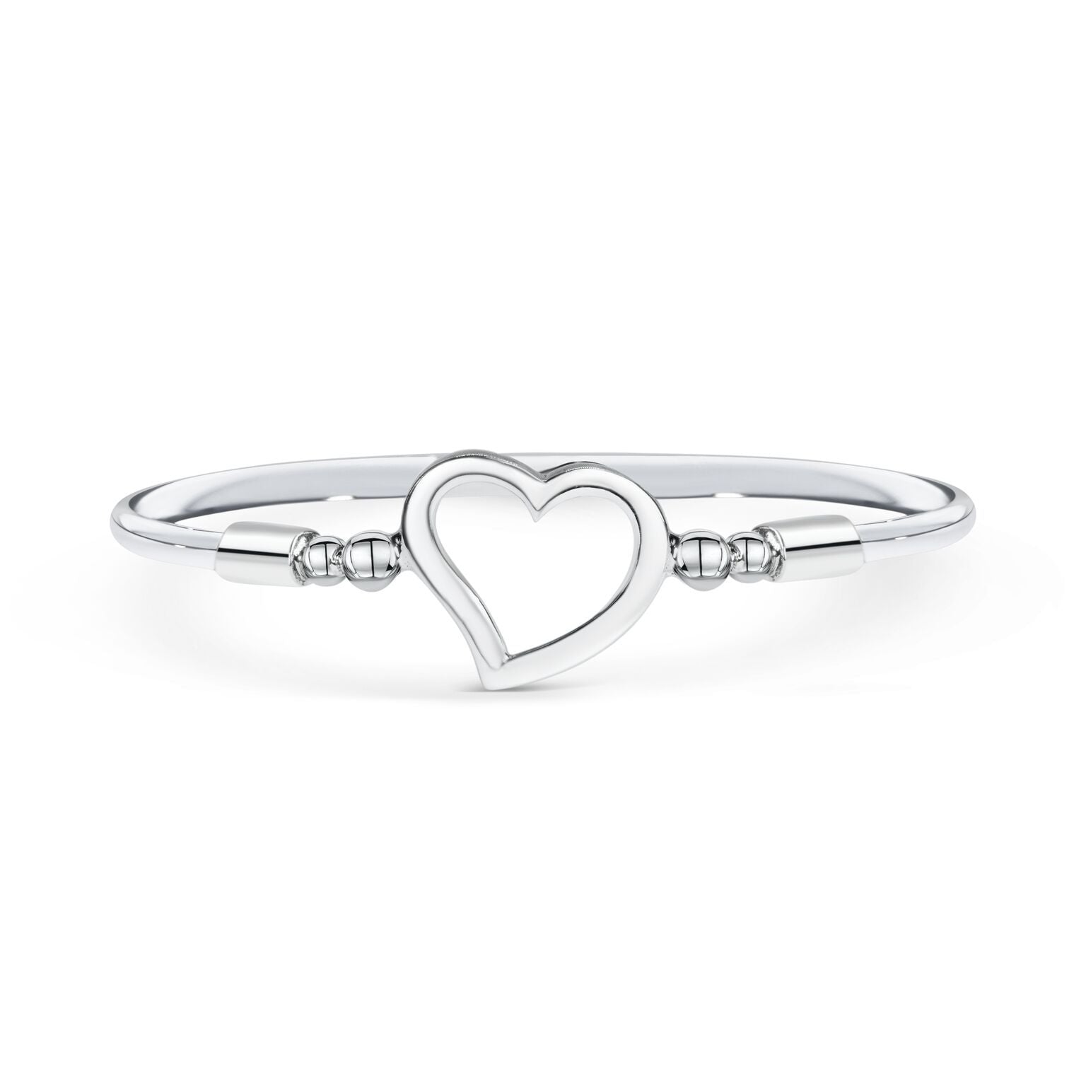 Sølv Armring Med Hjerte