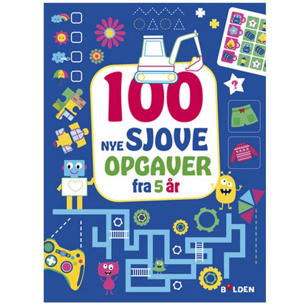 Aktivitetsbog 100 Nye Sjove Opgaver   år Blå