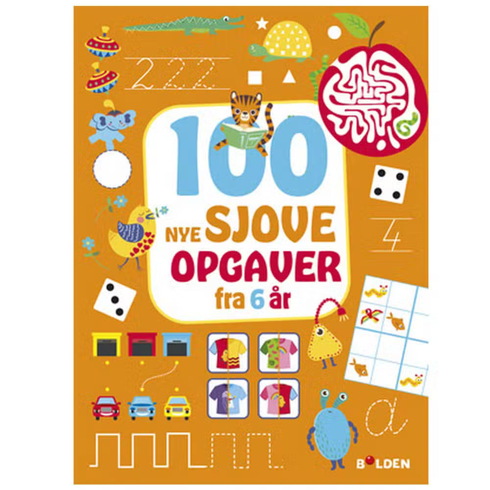 Aktivitetsbog 100 Nye Sjove Opgaver   år Orange