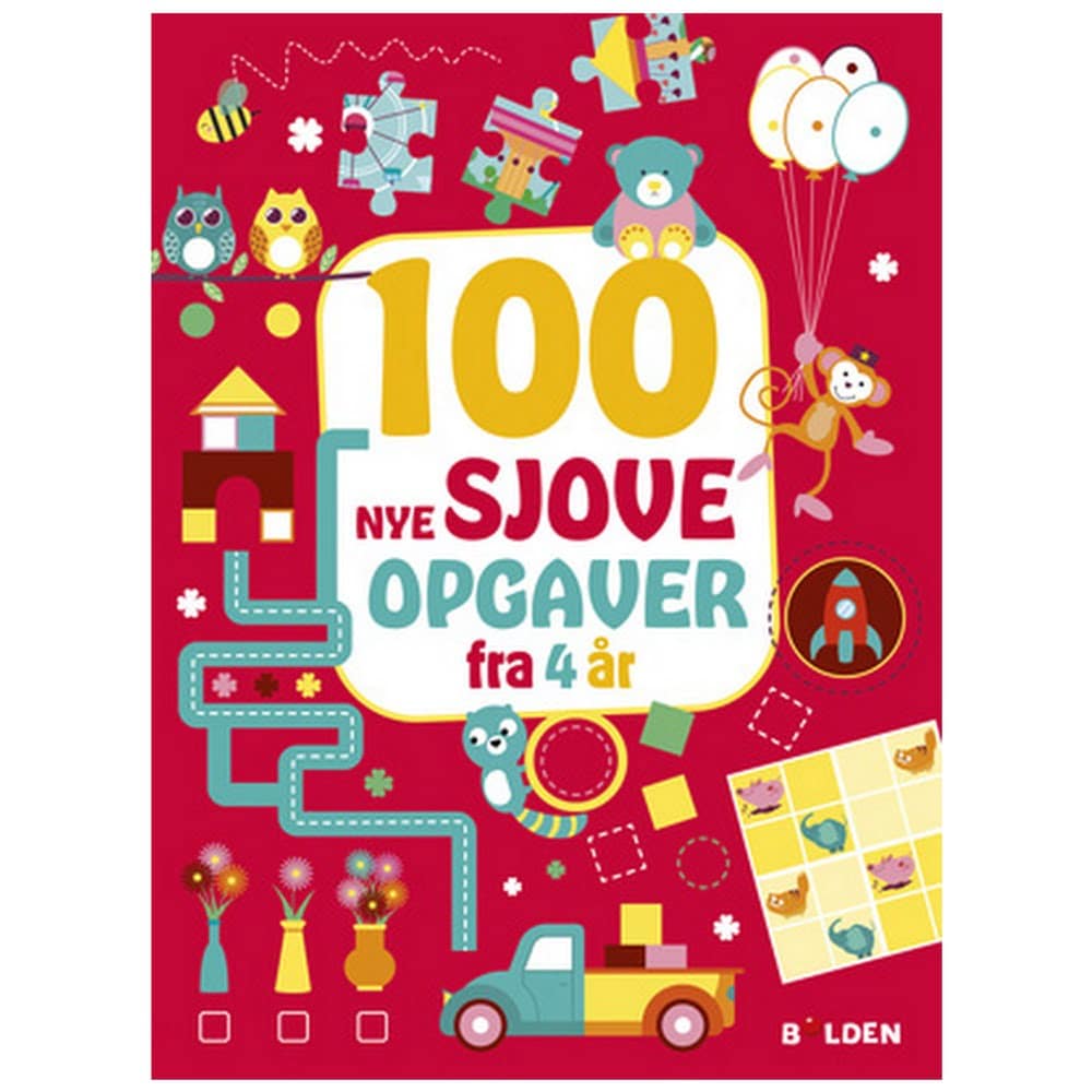 Aktivitetsbog 100 Nye Sjove Opgaver   år Rød