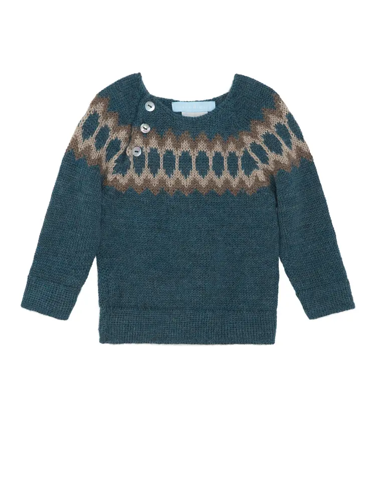 Alpaca Uld Trøje Dark Reef 86   18 Mdr