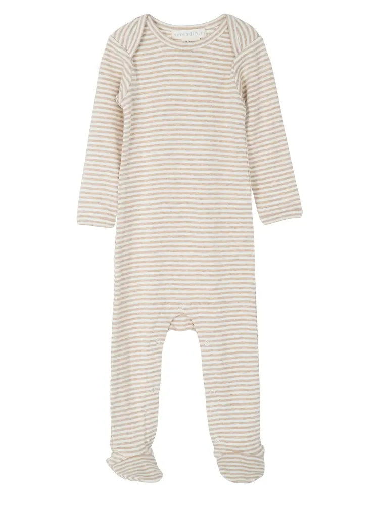 Baby Stribet Dragt Oatstripe 80