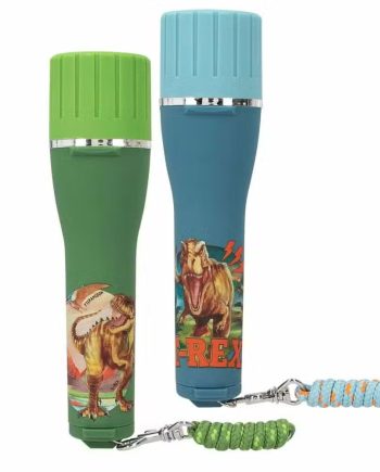 Dino World Lommelygte   Stk-blå