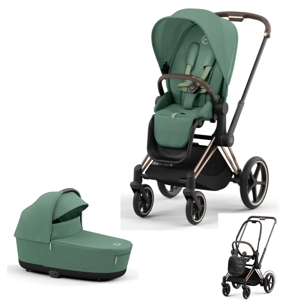 -priam Kombivogn Leaf Green Rosegold