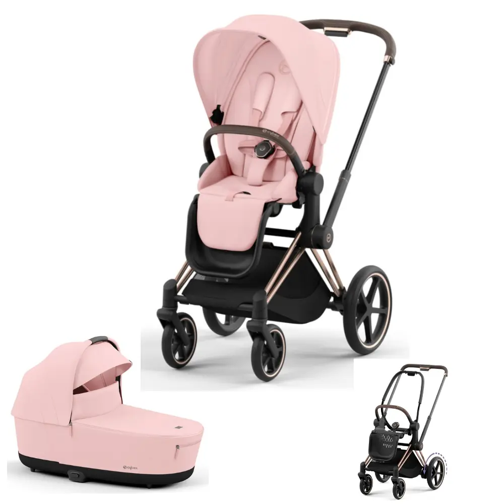 -priam Kombivogn Peach Pink Rosegold