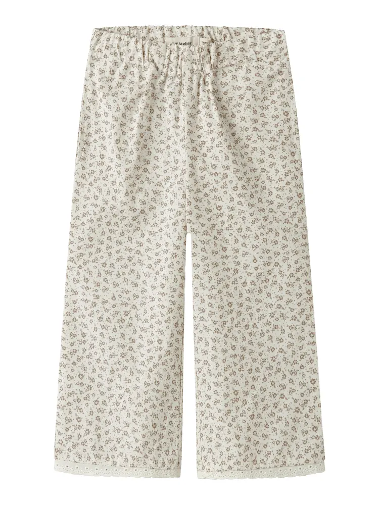 Fjola Wide Bukser Coconut Milk 116