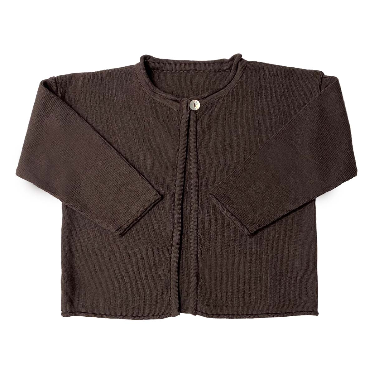 Huttelihut Cardigan Bomuld Brown  -  år