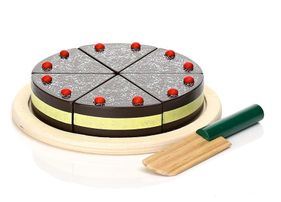 Magni Chokoladekage Med Skærekniv   Træ