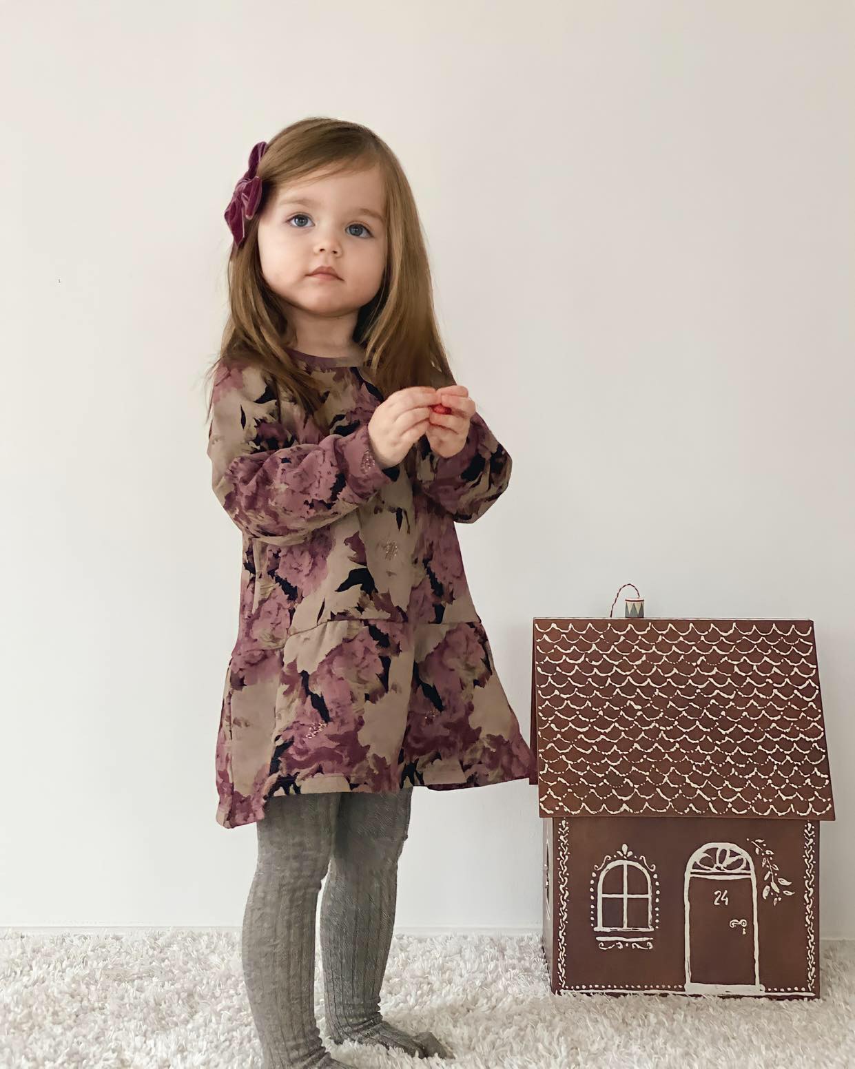 Petit By Sofie Schnoor Sweat Kjole Flower 74 Cm